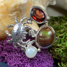 Load image into Gallery viewer, Crab Ring, Celtic Jewelry, Nautical Ring, Ocean Jewelry, Girlfriend Gift, Anniversary Gift, Friendship Gift, Mom Gift, Sister Gift