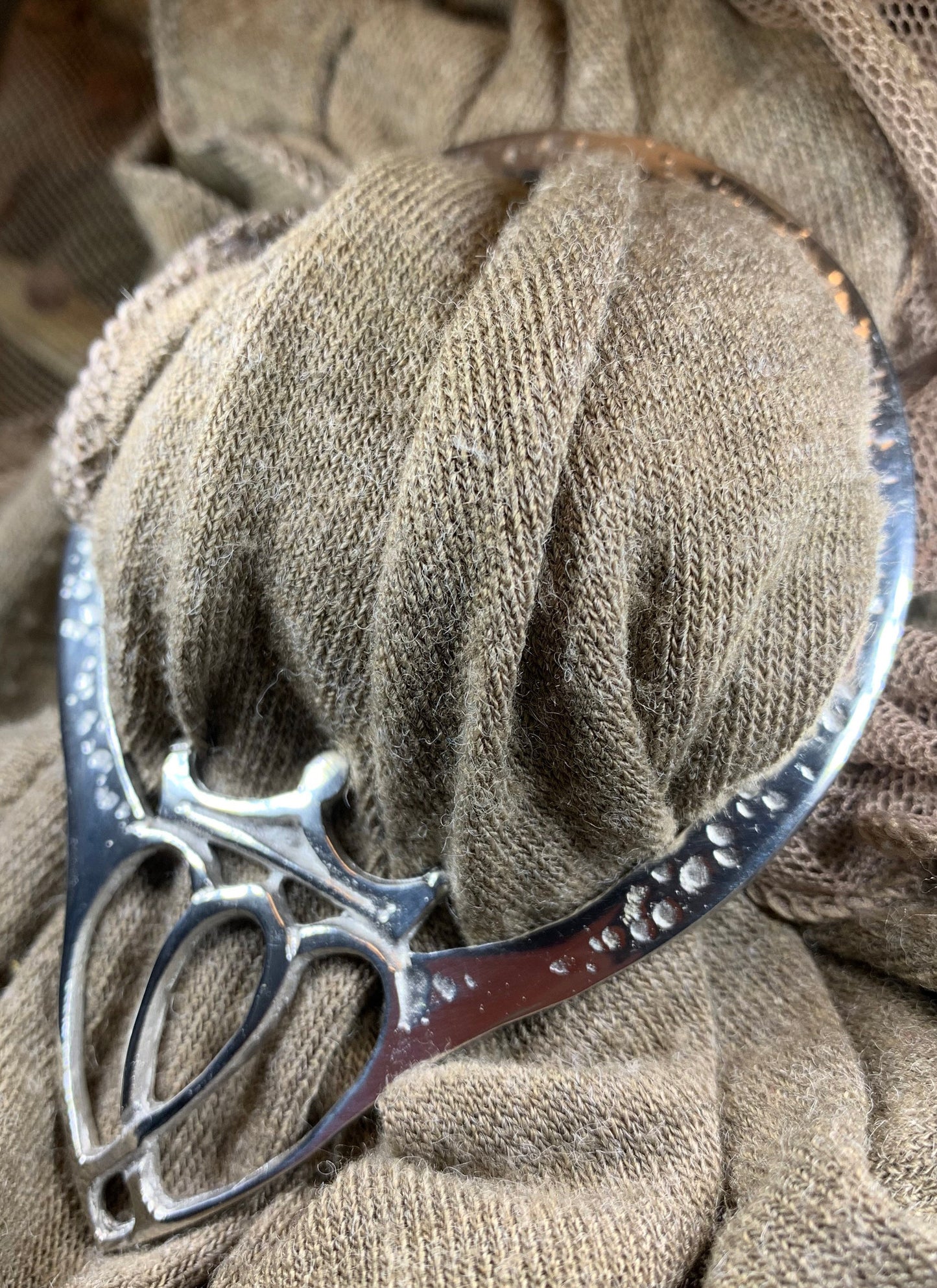 Luckenbooth Scarf Ring - Handmade in Scotland — view 7