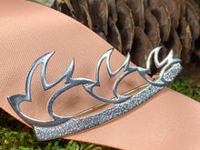 Load image into Gallery viewer, Iona Doves Brooch, Celtic Jewelry, Scotland Jewelry, Scarf Pin, Mom Gift, Anniversary Gift, Religious Jewelry, Nature Pin, Bird Pin