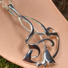 Load image into Gallery viewer, Bluebell Necklace, Anniversary Gift, Scotland Jewelry, Flower Jewelry, Celtic Jewelry, Nature Jewelry, Scottish Jewelry, Flower Pendant