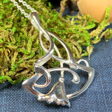 Load image into Gallery viewer, Bluebell Necklace, Anniversary Gift, Scotland Jewelry, Flower Jewelry, Celtic Jewelry, Nature Jewelry, Scottish Jewelry, Flower Pendant