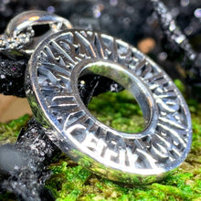 Load image into Gallery viewer, Runes Necklace, Norse Necklace, Viking Necklace, Celtic Jewelry, Norse Runes Pendant, Celtic Jewelry, Pagan Jewelry, Anniversary Gift