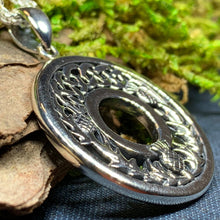 Load image into Gallery viewer, Thistle Necklace, Silver Celtic Jewelry, Scottish Jewelry, Scotland Pendant, Celtic Knot Jewelry, Thistle Jewelry, Anniversary Gift