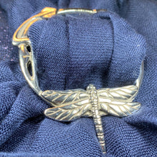 Load image into Gallery viewer, Dragonfly Scarf Ring, Scotland Jewelry, Celtic Jewelry, Nature Jewelry, Outlander Gift, Mom Gift, Wife Gift, Sister Gift, Friendship Gift