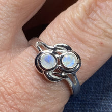 Load image into Gallery viewer, Moonstone Ring, Celtic Ring, Boho Statement Ring, Promise Ring, Anniversary Gift, Celtic Knot Ring, Irish Ring, Mom Gift, Wife Gift