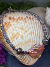 Load image into Gallery viewer, Seashell Ankle Bracelet, Crystal Ankle Bracelet, Crystal Anklet, Summer Jewelry, Beach Jewelry, Swarovski Crystal Bracelet, Boho Anklet