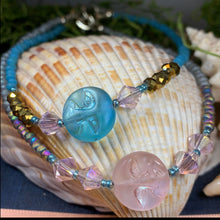 Load image into Gallery viewer, Full Moon Ankle Bracelet, Crystal Ankle Bracelet, Crystal Anklet, Summer Jewelry, Beach Jewelry, Swarovski Crystal Bracelet, Boho Anklet