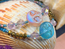 Load image into Gallery viewer, Full Moon Ankle Bracelet, Crystal Ankle Bracelet, Crystal Anklet, Summer Jewelry, Beach Jewelry, Swarovski Crystal Bracelet, Boho Anklet