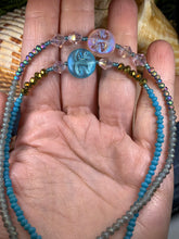 Load image into Gallery viewer, Full Moon Ankle Bracelet, Crystal Ankle Bracelet, Crystal Anklet, Summer Jewelry, Beach Jewelry, Swarovski Crystal Bracelet, Boho Anklet