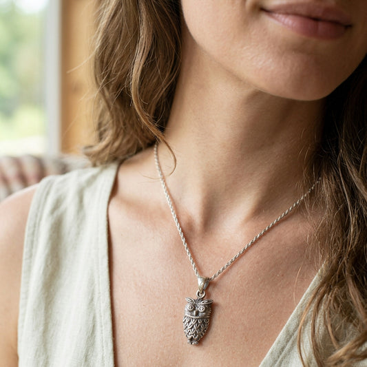 Ria Owl Necklace — view 2
