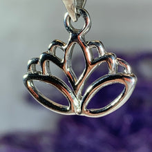 Load image into Gallery viewer, Lotus Necklace, Flower Jewelry, Yoga Necklace, Nature Jewelry, Mom Gift, Graduation Gift, Celtic Jewelry, Girlfriend Gift, Yoga Teacher Gift