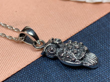 Load image into Gallery viewer, Owl Necklace, Bird Pendant, Nature Jewelry, Forest Jewelry, Pagan Jewelry, Mystical Jewelry, Gift for Her, Mom Gift, Wiccan Jewelry