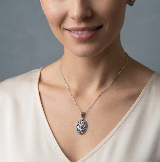 Victorian Celtic Knot Necklace — view 2