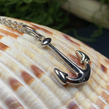 Load image into Gallery viewer, Anchor Necklace, Nautical Jewelry, Christian Jewelry, Hope Necklace, Retirement Gift, Survivor Gift, Ship Jewelry, Graduation Gift