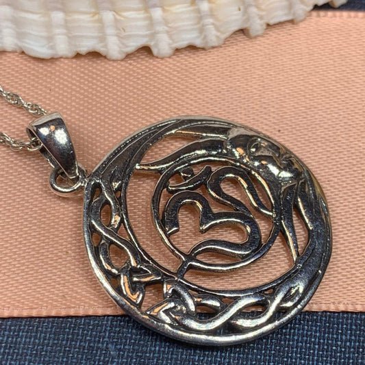 Om Necklace, Om Jewelry, Chakra Jewelry, Yoga Jewelry, Boho Jewelry, Inspirational Jewelry, Lotus Jewelry, Anniversary Gift, New Age Gift