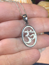 Load image into Gallery viewer, Om Necklace, Om Jewelry, Chakra Jewelry, Yoga Jewelry, Boho Jewelry, Inspirational Jewelry, Lotus Jewelry, Anniversary Gift, New Age Gift