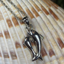 Load image into Gallery viewer, Dolphin Necklace, Beach Jewelry, Fish Jewerly, Nautical Jewelry, Beach Lover Jewelry, Fish Necklace, Nautical Jewelry, Sea Jewelry, Mom Gift