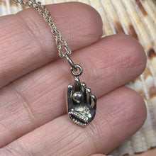 Load image into Gallery viewer, Baseball Mitt Necklace, Sports Jewelry, Petite Jewelry, Baseball Jewelry, Softball Jewelry, Sister Gift, Wife Gift, Mom Gift