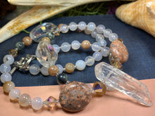 Load image into Gallery viewer, Celtic Crystal Necklace, Gemstone Jewelry, Beaded Jewelry, Teacher Gift, Sister Gift, Girlfriend Gift, Mom Gift, Wife Gift, Yoga Gift