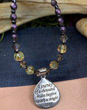 Load image into Gallery viewer, Inspirational Necklace, Motivational Jewelry, Crystal Jewelry, Recovery Jewelry, Sister Gift, Girlfriend Gift, Mom Gift, Yoga Jewelry