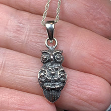 Load image into Gallery viewer, Owl Necklace, Bird Pendant, Nature Jewelry, Forest Jewelry, Pagan Jewelry, Mystical Jewelry, Gift for Her, Mom Gift, Wiccan Jewelry