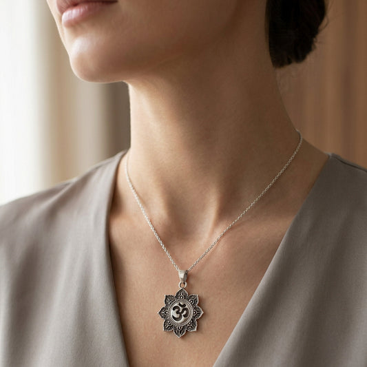 Lostus Blossom Om Necklace — view 2