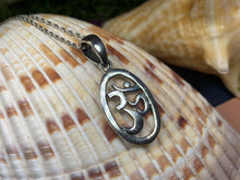 Load image into Gallery viewer, Om Necklace, Om Jewelry, Chakra Jewelry, Yoga Jewelry, Boho Jewelry, Inspirational Jewelry, Lotus Jewelry, Anniversary Gift, New Age Gift