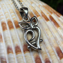 Load image into Gallery viewer, Owl Necklace, Bird Pendant, Nature Jewelry, Forest Jewelry, Pagan Jewelry, Mystical Jewelry, Gift for Her, Mom Gift, Wiccan Jewelry