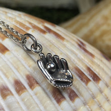 Load image into Gallery viewer, Baseball Mitt Necklace, Sports Jewelry, Petite Jewelry, Baseball Jewelry, Softball Jewelry, Sister Gift, Wife Gift, Mom Gift