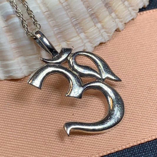 Om Necklace, Om Jewelry, Chakra Jewelry, Yoga Jewelry, Boho Jewelry, Inspirational Jewelry, Lotus Jewelry, Anniversary Gift, New Age Gift