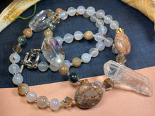 Load image into Gallery viewer, Celtic Crystal Necklace, Gemstone Jewelry, Beaded Jewelry, Teacher Gift, Sister Gift, Girlfriend Gift, Mom Gift, Wife Gift, Yoga Gift