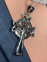 Load image into Gallery viewer, Celtic Cross Necklace, Irish Jewelry, Celtic Jewelry, Trinity Knot, Mom Gift, Scotland Jewelry, First Communion Gift, Confirmation Gift