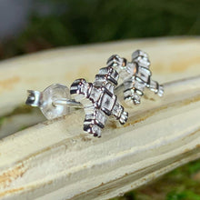 Load image into Gallery viewer, Saint Brigid's Cross Earrings, Irish Jewelry, Gift for Her, Stud Earrings, Ireland Gift, Saint Brigit, Wiccan Jewelry, Irish Cross Jewelry