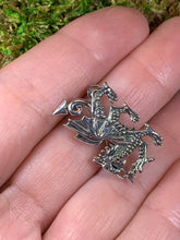 Load image into Gallery viewer, Welsh Dragon Brooch, Wales Jewelry, Celtic Pin, Lapel Pin, Grooms Gift, Celtic Wedding, Father's Day Gift, Celtic Pin, Pagan