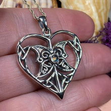 Load image into Gallery viewer, Heart Necklace, Celtic Knot Jewelry, Irish Jewelry, Celtic Jewelry, Scotland Jewelry, Bridal Jewelry, Trinity Knot Jewelry, Anniversary Gift