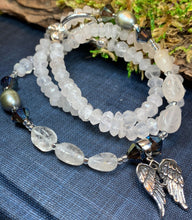 Load image into Gallery viewer, Sweet Angel Necklace, Wings Jewelry, Angel Wings Jewelry, Crystal Jewelry, Sister Gift, Girlfriend Gift, Mom Gift, Wife Gift, Memorial Gift