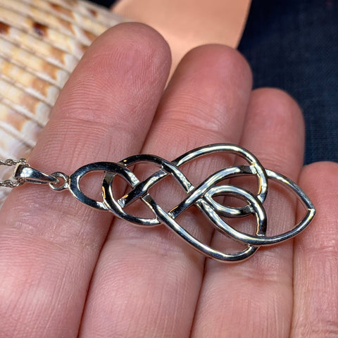 Load image into Gallery viewer, Celtic Knot Necklace, Infinity Jewelry, Celtic Jewelry, Irish Jewelry, Anniversary Gift, Mom Gift, Girlfriend Gift, Scotland Jewelry