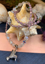 Load image into Gallery viewer, Hummingbird Necklace, Bird Jewelry, Pink Jewelry, Crystal Jewelry, Sister Gift, Girlfriend Gift, Mom Gift, Wife Gift, Bird Lover Gift