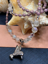 Load image into Gallery viewer, Hummingbird Necklace, Bird Jewelry, Pink Jewelry, Crystal Jewelry, Sister Gift, Girlfriend Gift, Mom Gift, Wife Gift, Bird Lover Gift