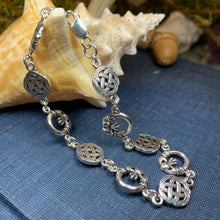 Load image into Gallery viewer, Claddagh Celtic Knot Bracelet, Love Knot Jewelry, Celtic Jewelry, Irish Jewelry, Silver Ireland Gift, Wife Gift, Girlfriend Gift, Mom Gift