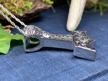 Load image into Gallery viewer, Thor's Hammer Necklace, Norse Necklace, Viking Jewelry, Dad Gift, Gift for Him, Celtic Jewelry, Mjöllnir Pendant, Anniversary Gift
