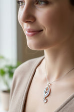 Load image into Gallery viewer, Phoenix Necklace, Celtic Jewelry, Bird Pendant, Firebird Jewelry, Silver Inspirational Gift, Pagan Jewelry, Viking Jewelry, Gothic Jewelry