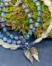 Load image into Gallery viewer, Sweet Angel Necklace, Wings Jewelry, Angel Wings Jewelry, Crystal Jewelry, Sister Gift, Girlfriend Gift, Mom Gift, Wife Gift, Memorial Gift