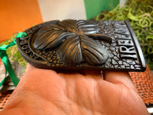 Load image into Gallery viewer, Shamrock Ornament, Turf Hanging Ornament, Christmas Tree Ornament, Ireland Shamrock Gift, Irish Turf Gift, Housewarming Gift, New Home Gift