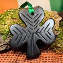 Load image into Gallery viewer, Shamrock Ornament, Turf Hanging Ornament, Christmas Tree Ornament, Ireland Gift, Irish Turf Gift, Housewarming Gift, New Home Gift