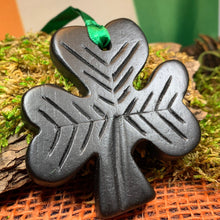 Load image into Gallery viewer, Shamrock Ornament, Turf Hanging Ornament, Christmas Tree Ornament, Ireland Gift, Irish Turf Gift, Housewarming Gift, New Home Gift