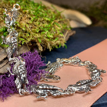 Load image into Gallery viewer, Raven Bracelet, Wiccan Jewelry, Crow Jewelry, Black Bird Jewelry, Bird Jewelry, Pagan Jewelry, Nature Lover, Poe Jewelry, Gothic Jewerly