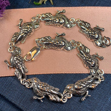 Load image into Gallery viewer, Raven Bracelet, Wiccan Jewelry, Crow Jewelry, Black Bird Jewelry, Bird Jewelry, Pagan Jewelry, Nature Lover, Poe Jewelry, Gothic Jewerly