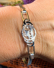 Load image into Gallery viewer, Viking Ship Bracelet, Celtic Jewelry, Scotland Jewelry, Norse Jewelry, Ship Jewelry, Boat Bracelet, Pagan Bangle, Silver Wiccan Jewelry