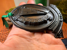 Load image into Gallery viewer, Irish Harp Wall Hanging, Turf Hanging Ornament, Christmas Tree Ornament, Ireland Gift, Irish Turf Gift, Housewarming Gift, New Home Gift